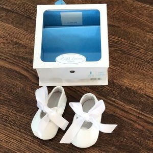 Ralph Lauren lambskin Briley crib shoes infant 1